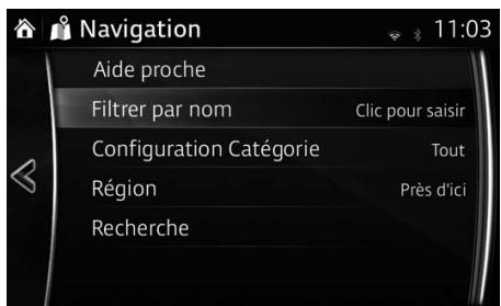 MAZDA 6 GJ - Recherche rapide d'un POI (point d'intérêt) - 2