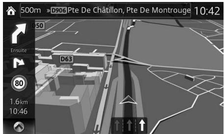 MAZDA 6 GJ - Prévisualisation du virage et de la rue suivante - 1