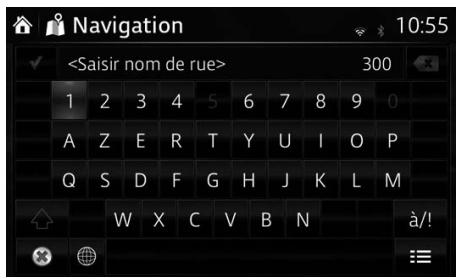 MAZDA GL Phase 3 (2017-2022) - Système de navigation - Saisir le milieu d'une rue comme destination - 1
