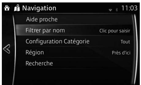 MAZDA GL Phase 3 (2017-2022) - Système de navigation - Recherche rapide d'un POI (Point d'intérêt) - 2