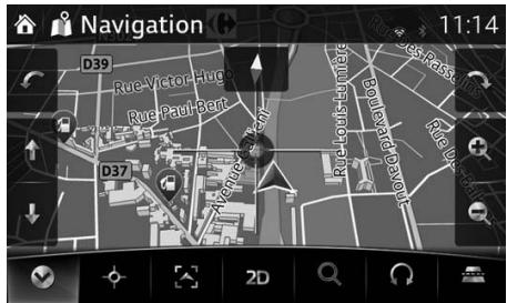 MAZDA GL Phase 3 (2017-2022) - Système de navigation - Sélectionnez un emplacement sur la carte comme destination - 2