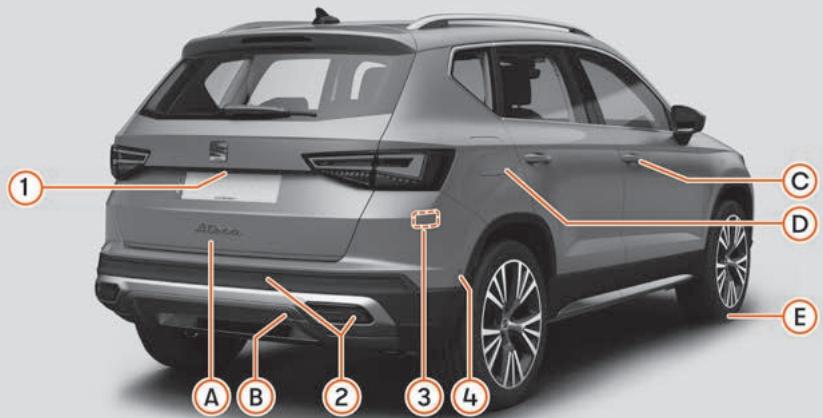 SEAT Ateca Phase 2 (2020) - Vue extérieure arrière - 1