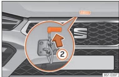 SEAT Ateca Phase 2 (2020) - Ouverture et fermeture du capot moteur - 2