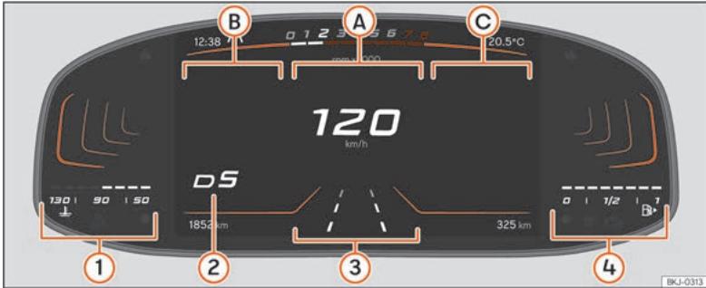 SEAT Ateca Phase 2 (2020) - Combiné instruments numérique version Basic - 1
