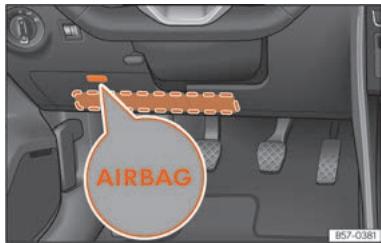 SEAT Ateca Phase 2 (2020) - Airbags de genoux - 1