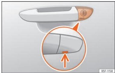 SEAT Ateca Phase 2 (2020) - Déverrouillage ou verrouillage d'urgence de la porte du conducteur - 1