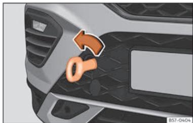 SEAT Ateca Phase 2 (2020) - Œillet de remorquage avant - 2