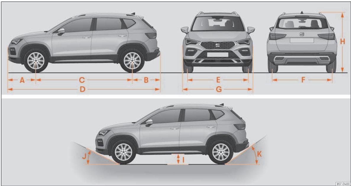 SEAT Ateca Phase 2 (2020) - Dimensions - 1