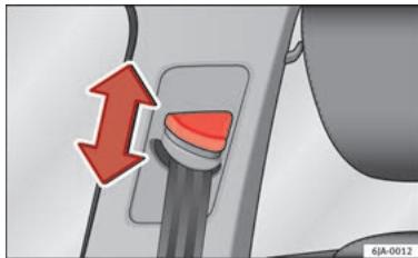SEAT Toledo 4 (2015-2019) - Réglage de la ceinture en hauteur - 1