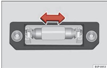 SEAT Toledo 4 (2015-2019) - Remplacement d'ampoule de la plaque d'immatriculation - 2