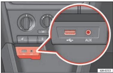 SEAT Toledo 4 (2015-2019) - Entrée USB/AUX-IN - 1