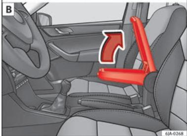 SEAT Toledo 4 (2015-2019) - Accoudoir des sièges avant avec rangement interieur* - 2