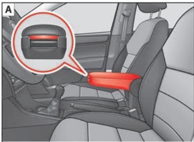 SEAT Toledo 4 (2015-2019) - Accoudoir des sièges avant avec rangement interieur* - 1