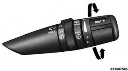 JEEP Compass MK49 Phase 2 (2011-2016) - Fonctionnement des essue-glaces - 1