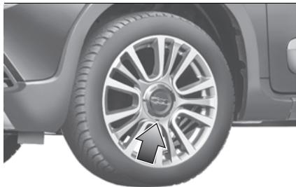FIAT 500L (2017-2022) - PROCÉDURE DE REEMPLACEMENT DE LA ROUE - 4