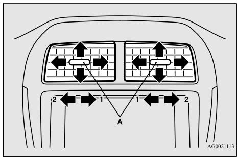 MITSUBISHI RVR Phase 4 (2016-2020) - Bouches d'air centrales - 1