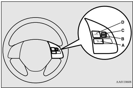 MITSUBISHI RVR Phase 4 (2016-2020) - Interrupteurs du régulateur de vitesse - 1