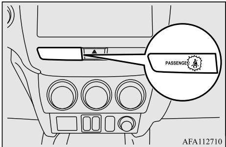 MITSUBISHI RVR Phase 4 (2016-2020) - ! AVERTISSEMENT - 1