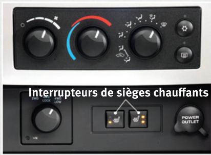 DODGE Dakota 3 Phase 2 (2008-2011) - Sièges chauffants - 1