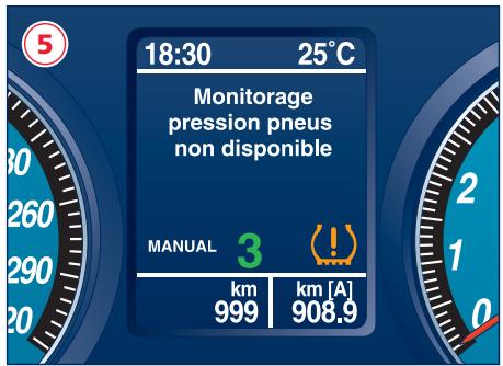 Maserati Granturismo M145 Phase 1 (2007-2017) - Panne du système de monitoring de la pression des pneus - 1