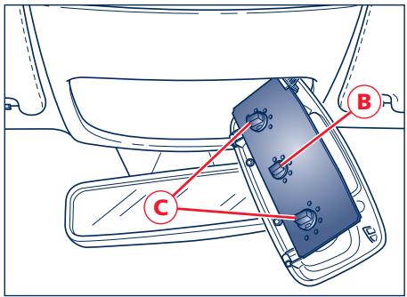 Maserati Granturismo M145 Phase 1 (2007-2017) - Éclairage du miroir de courtoisie - 2