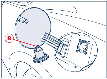 Maserati Granturismo M145 Phase 1 (2007-2017) - Ouverture d'urgence de la trappe du réservoir à carburant - 2