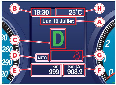 Maserati Granturismo M145 Phase 1 (2007-2017) - Afficheur - 2