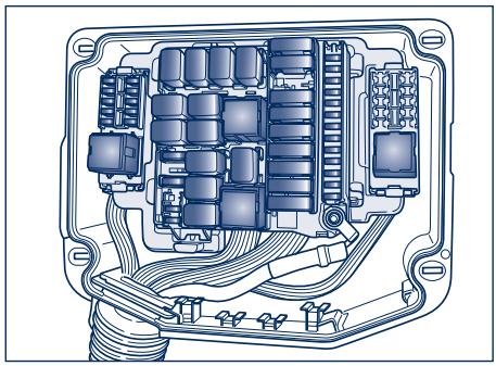 Maserati Granturismo M145 Phase 1 (2007-2017) - Fusibles et relais dans le compartiment moteur - 2