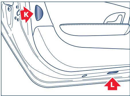 Maserati Granturismo M145 Phase 1 (2007-2017) - Lumière de courtoisie au-dessous de la porte - 1