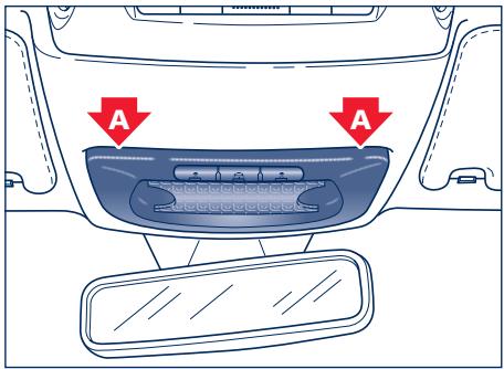 Maserati Granturismo M145 Phase 1 (2007-2017) - Éclairage du miroir de courtoisie - 1