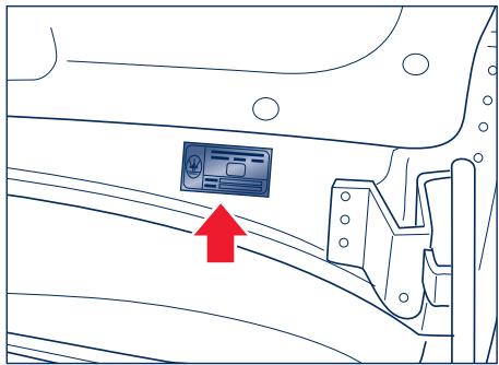Maserati Granturismo M145 Phase 1 (2007-2017) - Plaque signalétique de la peinture - 3
