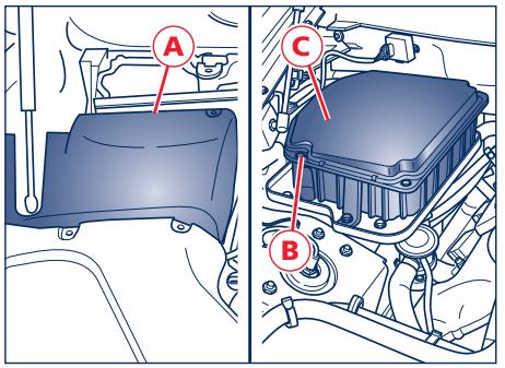 Maserati Granturismo M145 Phase 1 (2007-2017) - Fusibles et relais dans le compartiment moteur - 1