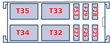 Maserati Granturismo M145 Phase 1 (2007-2017) - Boîtiers à fusibles/relais dans le coffre à bagages - 3