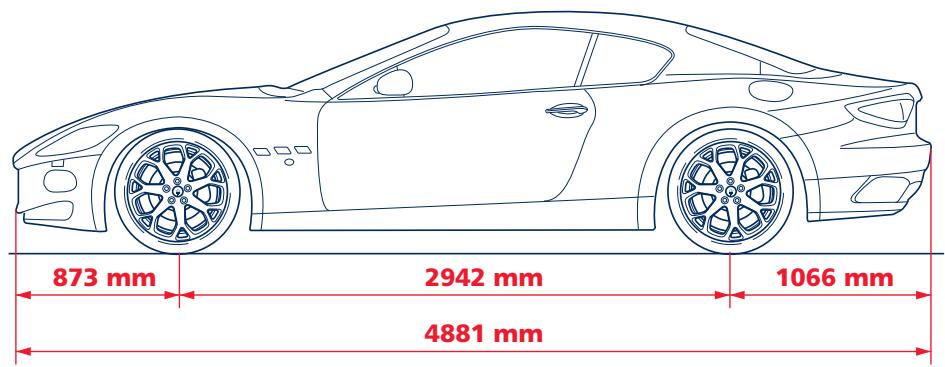 Maserati Granturismo M145 Phase 1 (2007-2017) - Poids - 1