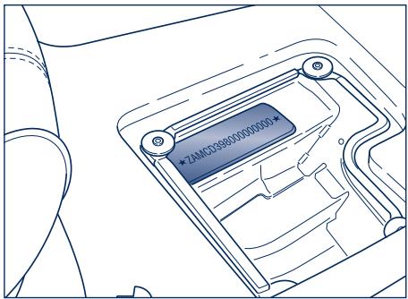 Maserati Granturismo M145 Phase 1 (2007-2017) - Plaque signalétique de la peinture - 1