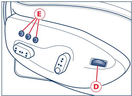 Maserati Granturismo M145 Phase 1 (2007-2017) - Mémorisation des positions du siège et des rétroviseurs extérieurs - 1