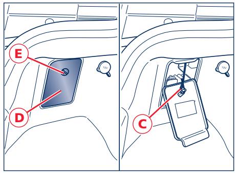 Maserati Granturismo M145 Phase 1 (2007-2017) - Ouverture d'urgence de la trappe du réservoir à carburant - 3