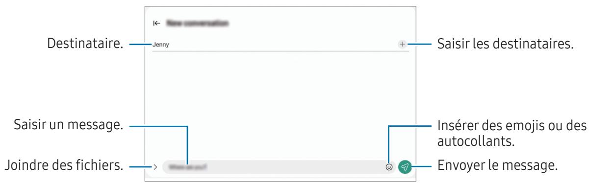 SAMSUNG Galaxy Tab A9+ - SMX110 - SMX115 - SMX210 - SMX216B - Envoyer des messages - 1