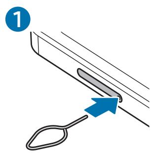 SAMSUNG Galaxy Tab A9+ - SMX110 - SMX115 - SMX210 - SMX216B - Insérer une carte micro-SD - 1