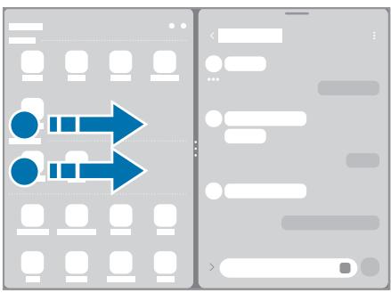 SAMSUNG Galaxy Tab A9+ - SMX110 - SMX115 - SMX210 - SMX216B - Lancer la fonction Multi-fenêtres en balayant l'écran - 1