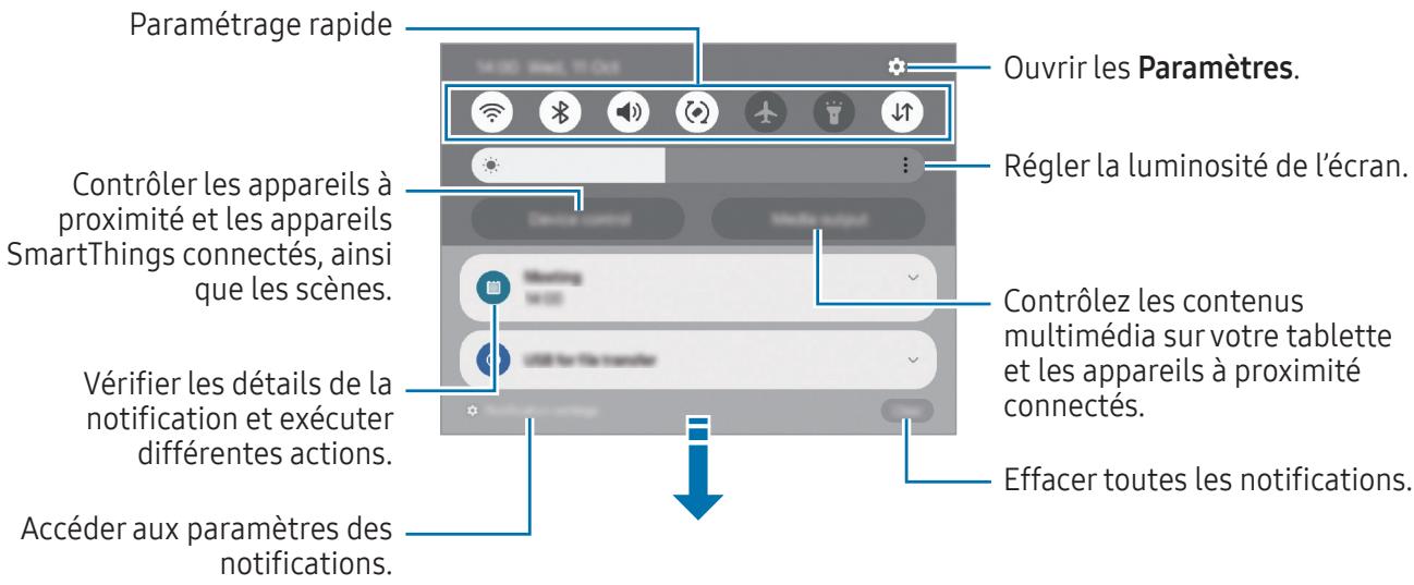 SAMSUNG Galaxy Tab A9+ - SMX110 - SMX115 - SMX210 - SMX216B - Volet des raccourcis - 1