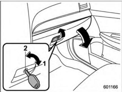 SUBARU Outback (2011) - Boite à gants - 1