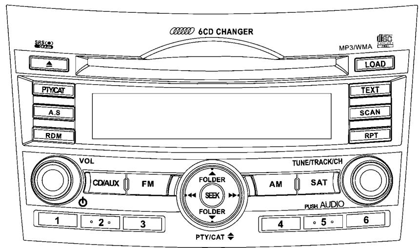 SUBARU Outback (2011) - ■ Equipement audio de type B (selon modèles) - 1