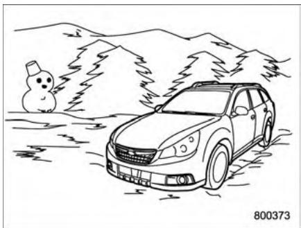 SUBARU Outback (2011) - Conduite en hiver - 1