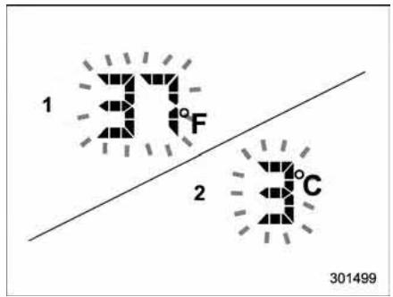 SUBARU Outback (2011) - Indication de risque de verglas sur la route - 1