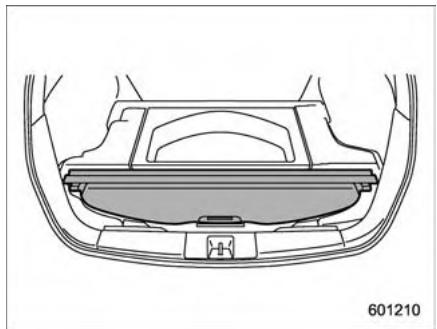 SUBARU Outback (2011) - Rangement de la couverture de l'espace de chargement - 4