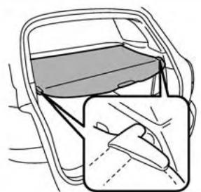 SUBARU Outback (2011) - Mode d'emploi du rideau de couverture - 1