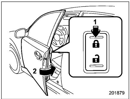 SUBARU Outback (2011) - Verrouillage sans clé - 1