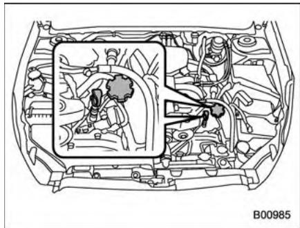 SUBARU Outback (2011) - Contrôle du niveau d'huile - 1