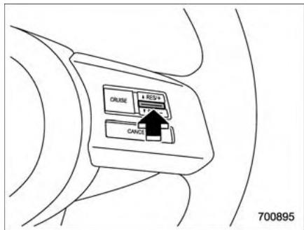 SUBARU Outback (2011) - Changement de la vitesse de croisière - 1